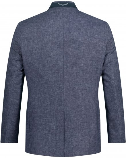 JP1880 Traditional Jacket Linen Blend Navy - Takit - Miesten Takit, isot koot – 2XL – 12XL