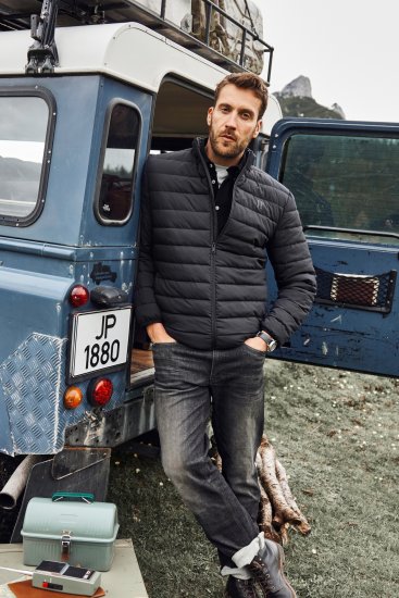 JP1880 Jacket Quilted Stand-up Collar Black - Takit - Miesten Takit, isot koot – 2XL – 12XL