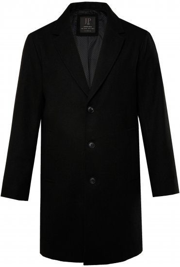 JP1880 Coat Classic Wool Blend Black - Takit - Miesten Takit, isot koot – 2XL – 12XL