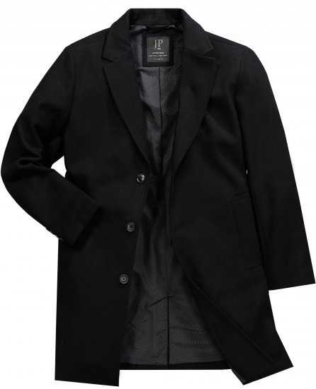 JP1880 Coat Classic Wool Blend Black - Takit - Miesten Takit, isot koot – 2XL – 12XL
