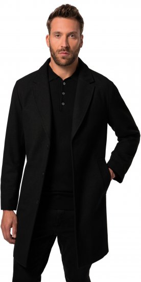 JP1880 Coat Classic Wool Blend Black - Takit - Miesten Takit, isot koot – 2XL – 12XL