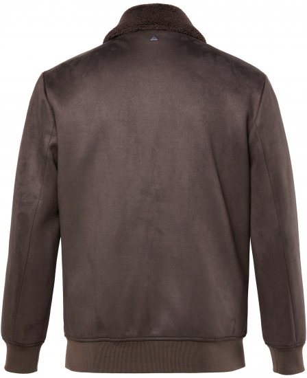 JP1880 Bomber Jacket Faux Leather Dark Brown - Takit - Miesten Takit, isot koot – 2XL – 12XL