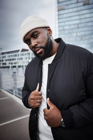 STHUGE Bomber Jacket Quilted Black - Takit - Miesten Takit, isot koot – 2XL – 12XL