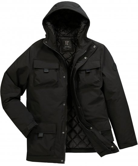 JP1880 Field Jacket Wind-repellent Black - Takit - Miesten Takit, isot koot – 2XL – 12XL