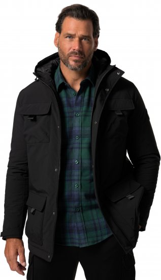 JP1880 Field Jacket Wind-repellent Black - Takit - Miesten Takit, isot koot – 2XL – 12XL