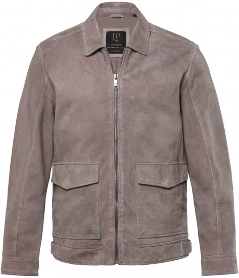 JP1880 Leather Jacket Lamskin Suede Grey - Takit - Miesten Takit, isot koot – 2XL – 12XL