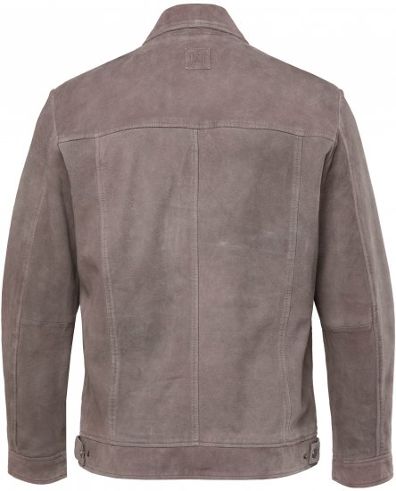 JP1880 Leather Jacket Lamskin Suede Grey - Takit - Miesten Takit, isot koot – 2XL – 12XL