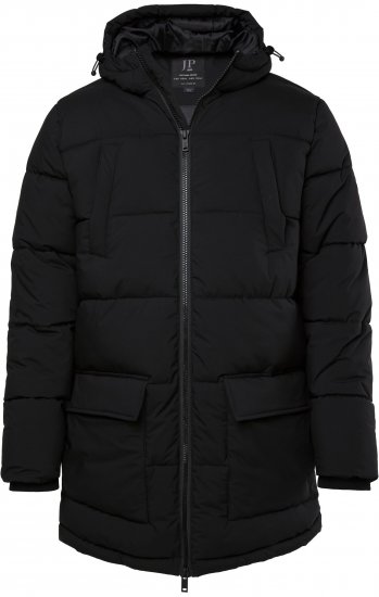 JP1880 Quilted Parka with Multiple Pockets Black - Takit - Miesten Takit, isot koot – 2XL – 12XL