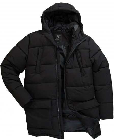 JP1880 Quilted Parka with Multiple Pockets Black - Takit - Miesten Takit, isot koot – 2XL – 12XL