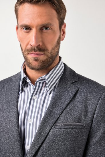 JP1880 Jacket Business Donegal Graphite Grey - Takit - Miesten Takit, isot koot – 2XL – 12XL