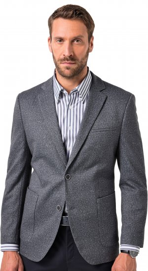 JP1880 Jacket Business Donegal Graphite Grey - Takit - Miesten Takit, isot koot – 2XL – 12XL