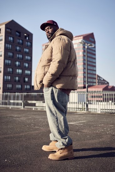 STHUGE Jacket Puffer With Warm Quilting Beige - Takit - Miesten Takit, isot koot – 2XL – 12XL