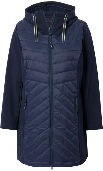 Ulla Popken HYPRAR Softshell Long Cut Jacket Navy - Takit - 