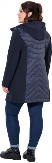 Ulla Popken HYPRAR Softshell Long Cut Jacket Navy - Takit - 