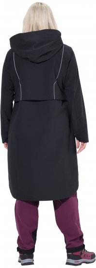 Ulla Popken Extra Long Functional Coat Black - Takit - 