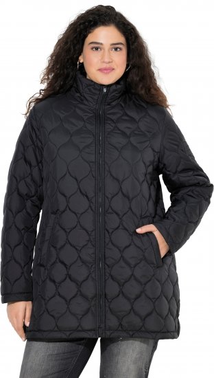 Ulla Popken HYPRAR Water-Repellent Quilted Jacket Black - Takit - 