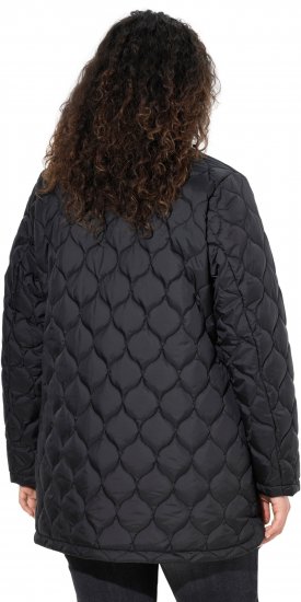 Ulla Popken HYPRAR Water-Repellent Quilted Jacket Black - Takit - 