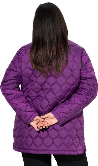 Ulla Popken HYPRAR Water-Repellent Quilted Jacket Plum - Takit - 