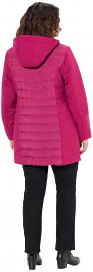 Ulla Popken HYPRAR Mixed Texture Water-Repellent Jacket Ruby - Takit - 