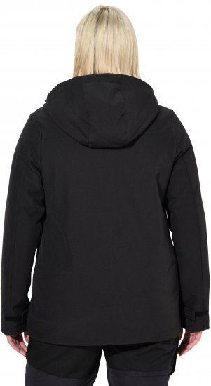 Ulla Popken HYPRAR Softshell Fleece Lined Jacket Black - Takit - 