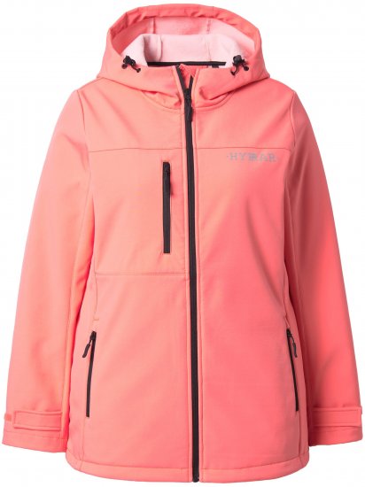 Ulla Popken HYPRAR Softshell Fleece Lined Jacket Coral - Takit - 