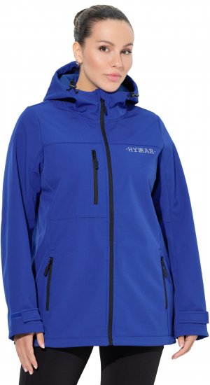 Ulla Popken HYPRAR Softshell Fleece Lined Jacket Capri Blue - Takit - 