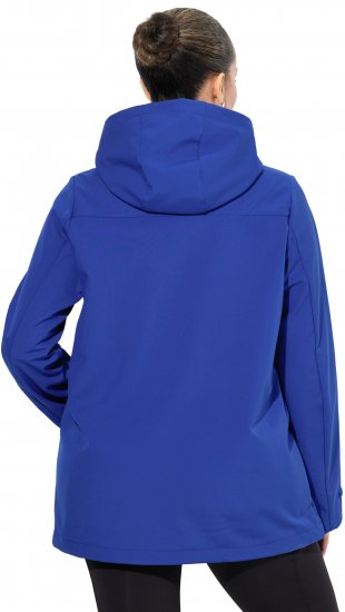 Ulla Popken HYPRAR Softshell Fleece Lined Jacket Capri Blue - Takit - 