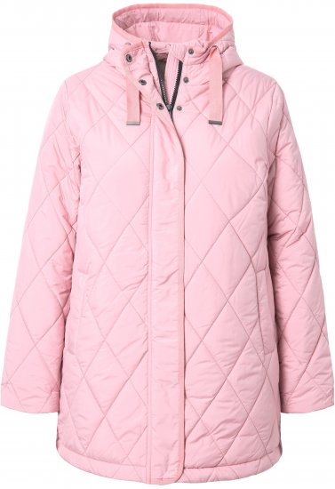 Ulla Popken HYPRAR Quilted Water-Repellent Jacket Soft Dusty Rose - Takit - 