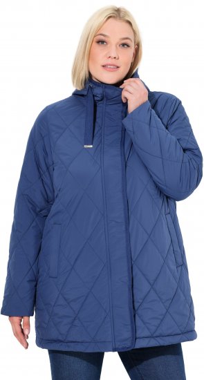 Ulla Popken HYPRAR Quilted Water-Repellent Jacket Medium Blue - Takit - 