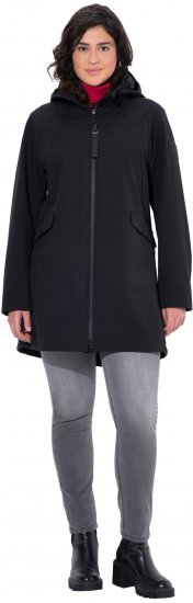 Ulla Popken HYPRAR Water Repellent Softshell Jacket Black - Takit - 