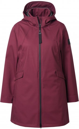 Ulla Popken HYPRAR Water Repellent Softshell Jacket Cherry - Takit - 