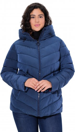 Ulla Popken HYPRAR Quilted Puffer Jacket Navy - Takit - 