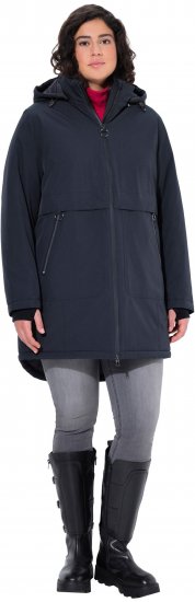 Ulla Popken HYPRAR Waterproof Windproof Breathable Jacket Black - Takit - 