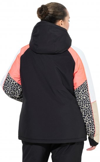 Ulla Popken HYPRAR Patchwork Sleeve Performance Jacket Black - Takit - 