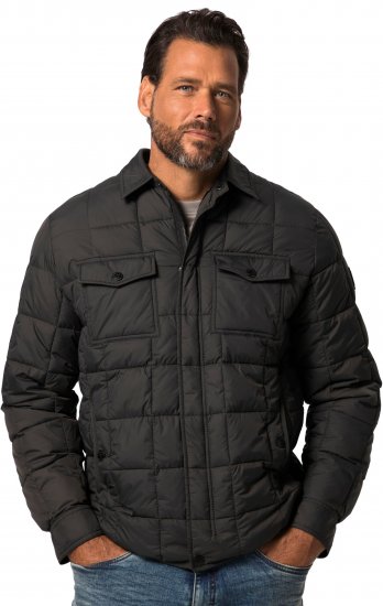 JP1880 Quilted Shirt Collar Jacket TALL Anthracite - TALL takit - 