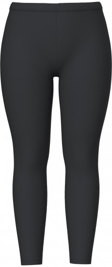 Ulla Popken Basic Stretch Knit Ankle Length Leggings Black - Naisten farkut ja housut isot koot - 