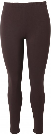 Ulla Popken Basic Stretch Knit Ankle Length Leggings Pine Brown - Naisten farkut ja housut isot koot - 