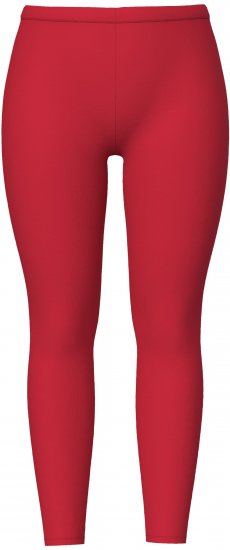 Ulla Popken Basic Stretch Knit Ankle Length Leggings Salsa Red - Naisten farkut ja housut isot koot - 
