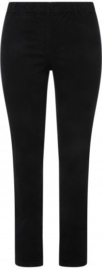 Ulla Popken Denim Look All Elastic Pocket Sienna Jeggings Black - Farkut & Housut Isoissa Koissa – Plus Size - 