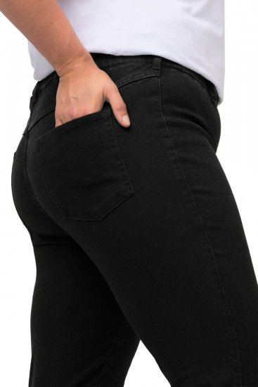 Ulla Popken Denim Look All Elastic Pocket Sienna Jeggings Black - Ulla Popken - Ulla Popken plus-size-vaatteet