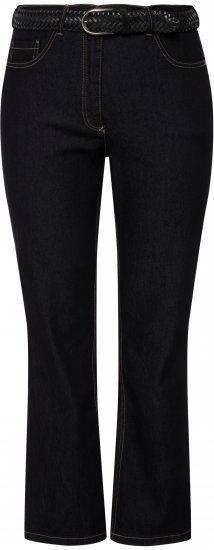 Ulla Popken Regular Fit Mandy Stretch Jeans Dark Blue Denim - Farkut & Housut Isoissa Koissa – Plus Size - 