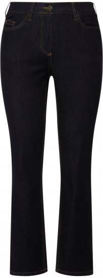 Ulla Popken Sammy Fit Slim Leg Stretch Jeans Dark Blue Denim - Naisten farkut ja housut isot koot - 