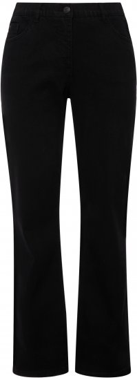 Ulla Popken Straight Leg Mandy Fit Stretch Jeans Black - Naisten farkut ja housut isot koot - 