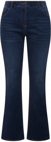 Ulla Popken Marie Fit Bootcut Stretch Jeans Blue Denim - Naisten farkut ja housut isot koot - 