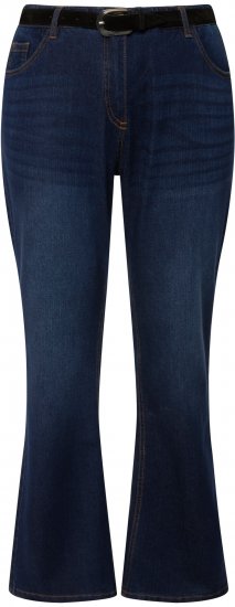 Ulla Popken Marie Fit Bootcut Stretch Jeans Blue Denim - Naisten farkut ja housut isot koot - 