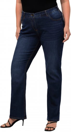 Ulla Popken Marie Fit Bootcut Stretch Jeans Blue Denim - Naisten farkut ja housut isot koot - 