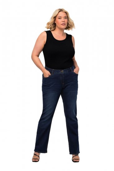 Ulla Popken Marie Fit Bootcut Stretch Jeans Blue Denim - Ulla Popken - Ulla Popken plus-size-vaatteet