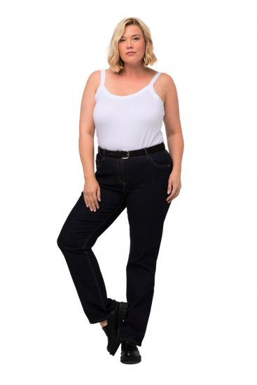 Ulla Popken Marie Fit Bootcut Stretch Jeans Dark Blue Denim - Ulla Popken - Ulla Popken plus-size-vaatteet