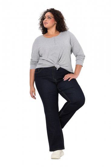 Ulla Popken Marie Fit Bootcut Stretch Jeans Dark Blue Denim - Ulla Popken - Ulla Popken plus-size-vaatteet