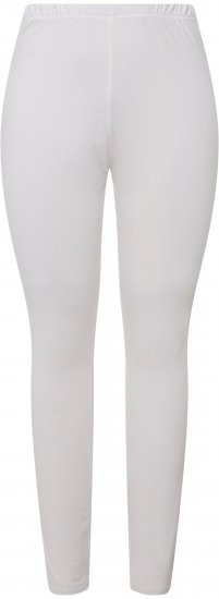 Ulla Popken Quick Dry Moisture Wicking Stretch Ski Leggings Snow White - Naisten farkut ja housut isot koot - 